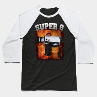 Super 8 Camera Design Baseball T-Shirt